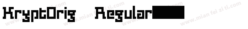 KryptOrig Regular字体转换